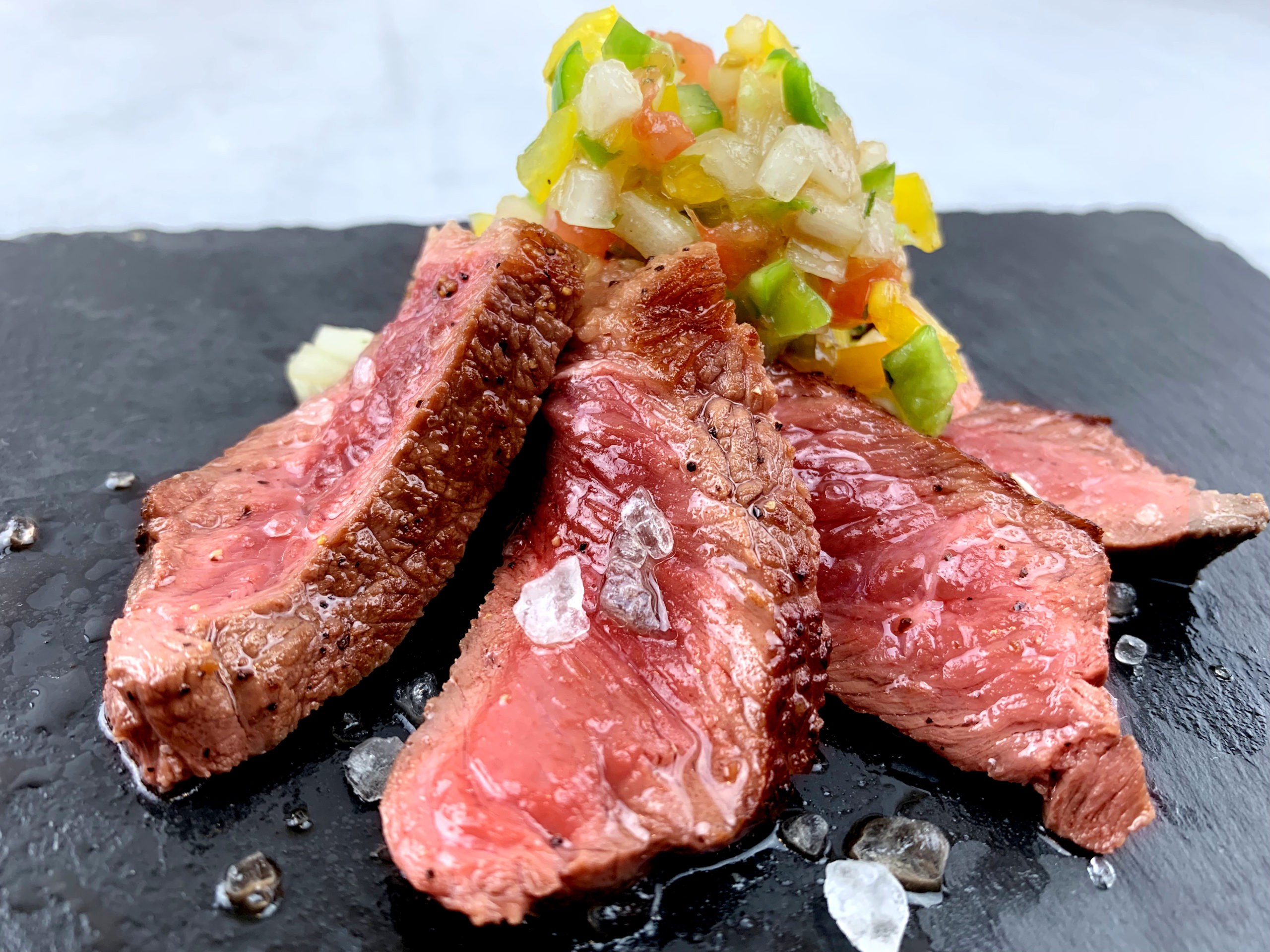 イチボステーキ ブラジリアンソース添え タバスコ入り 第５４回全国スイーツマラソン In 愛知 ほっとｈｏｔグルメ祭り 出店者情報 Food Drink Bank